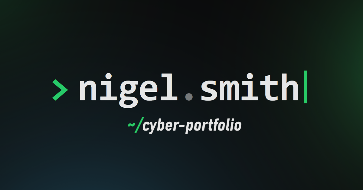 Nigel Smith's Portfolio